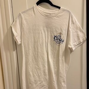 Coors White Short Sleeve Men's Tee